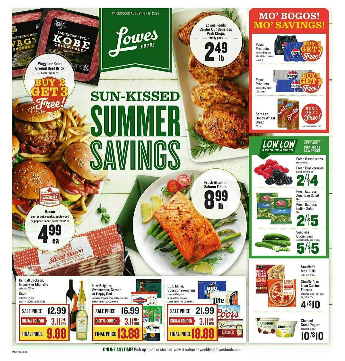 Lowes Foods Weekly Ad from August 13