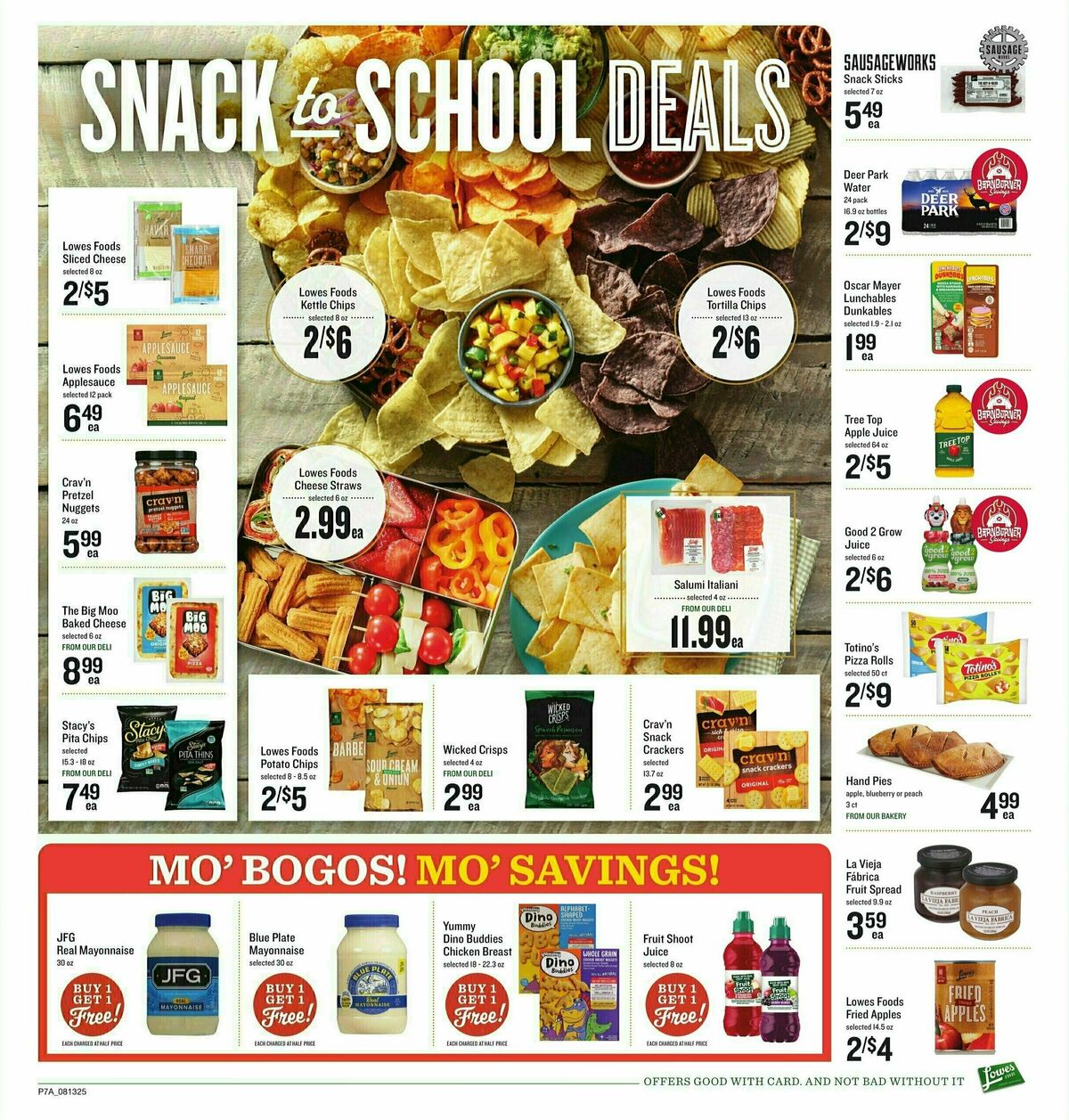 Lowes Foods Weekly Ad from August 13