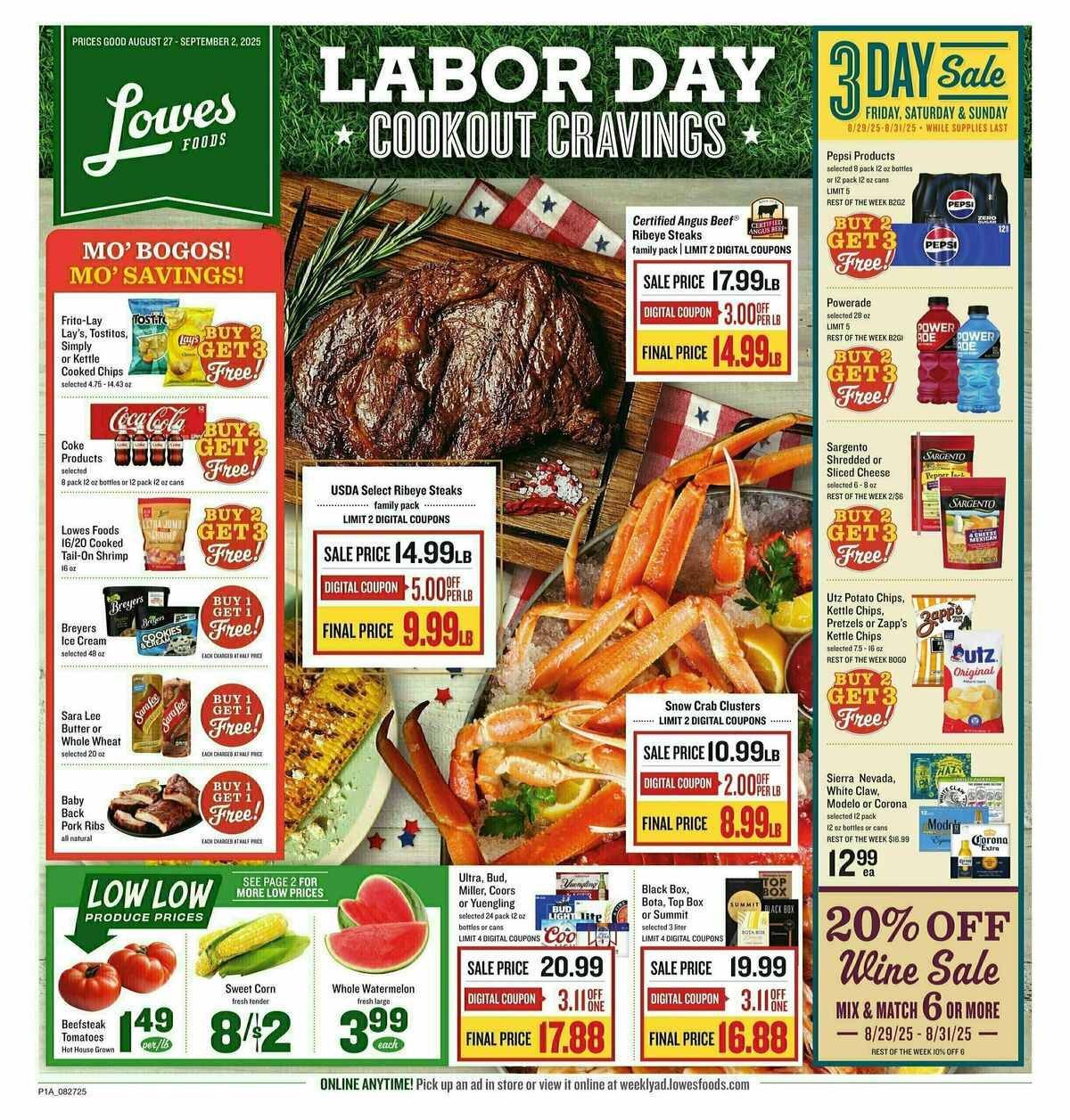 Lowes Foods Weekly Ad from August 27
