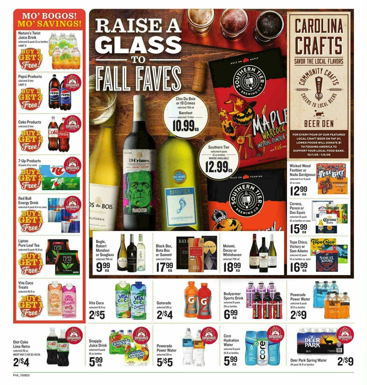 Lowes Foods Weekly Ad from October 8