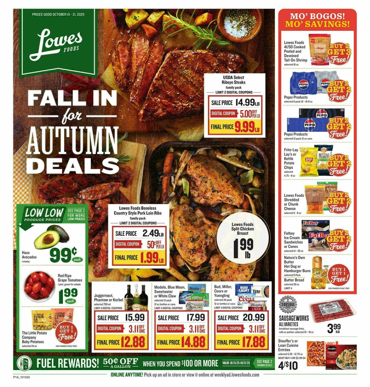Lowes Foods Weekly Ad from October 15