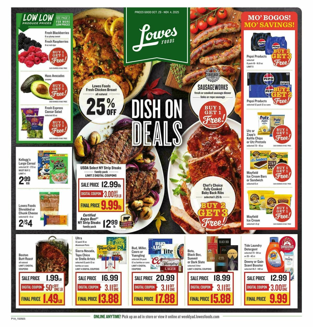 Lowes Foods Weekly Ad from October 29