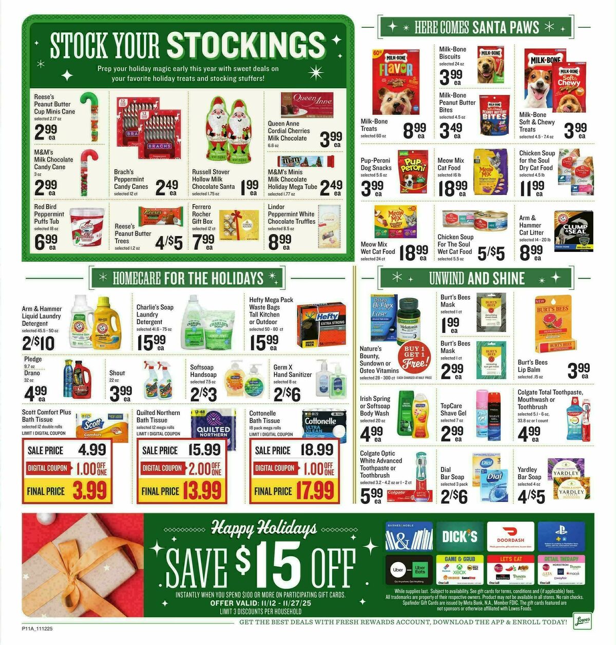 Lowes Foods Weekly Ad from November 12
