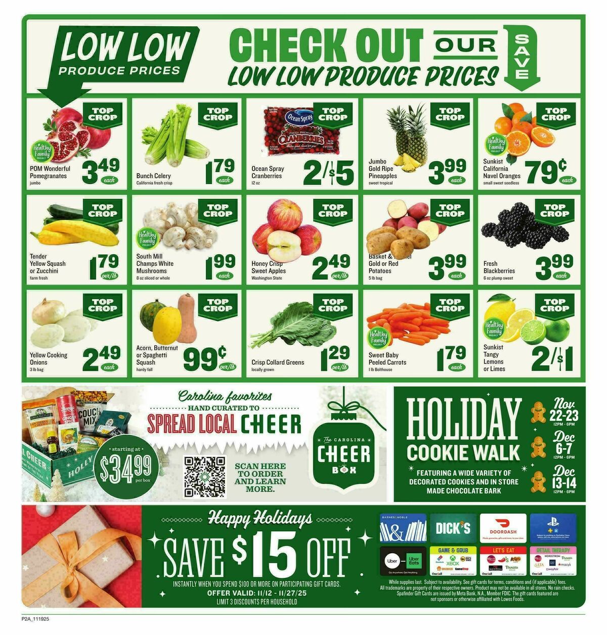 Lowes Foods Weekly Ad from November 19