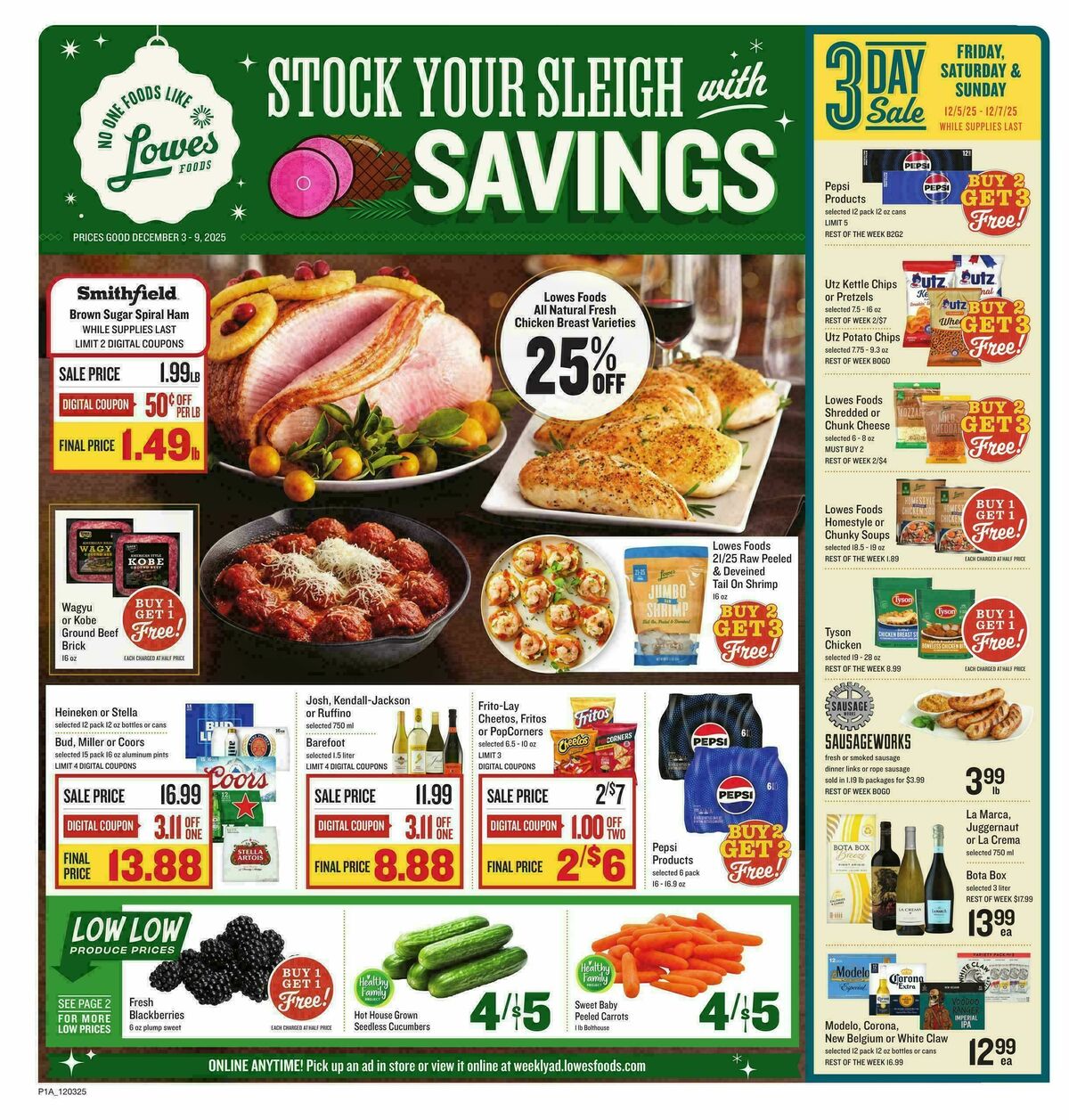 Lowes Foods Weekly Ad from December 3