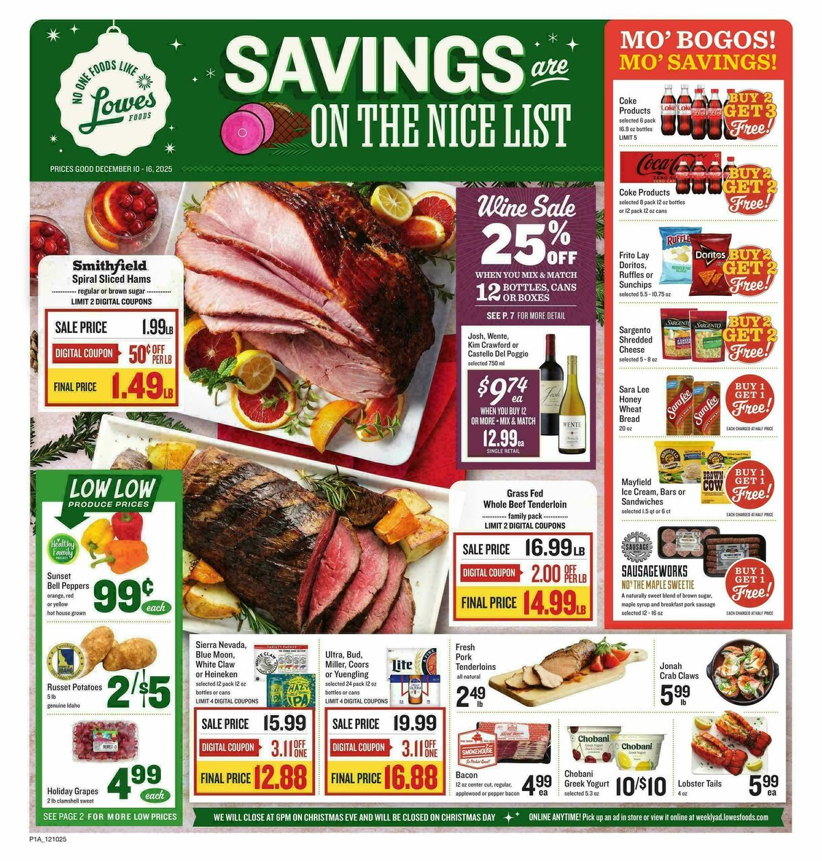 Lowes Foods Weekly Ad from December 10