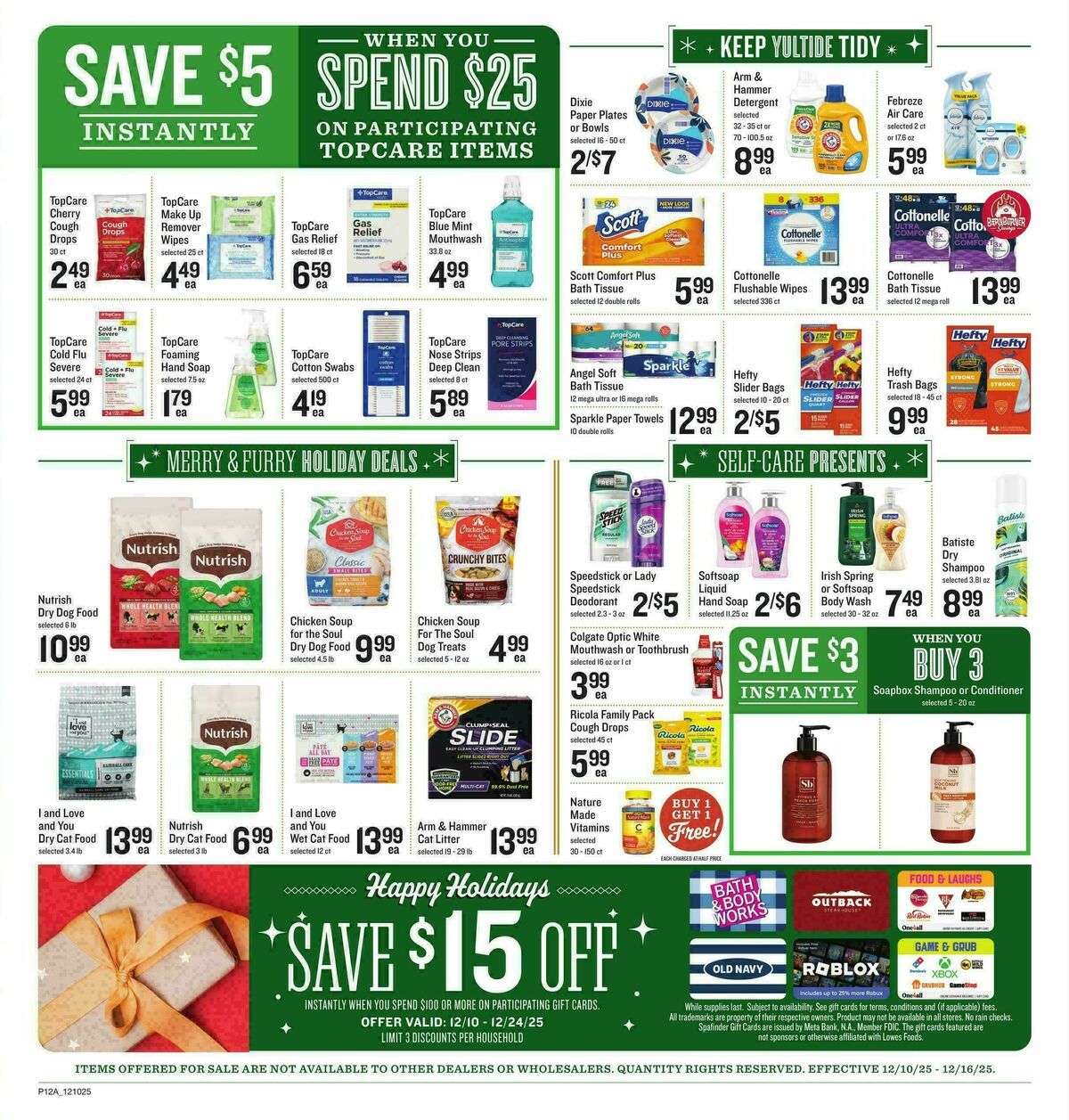 Lowes Foods Weekly Ad from December 10