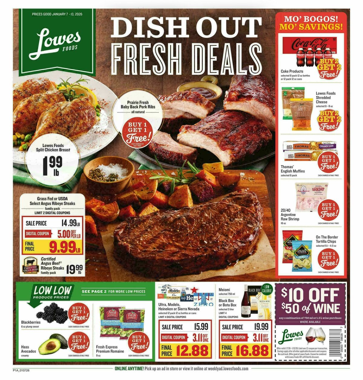 Lowes Foods Weekly Ad from January 7