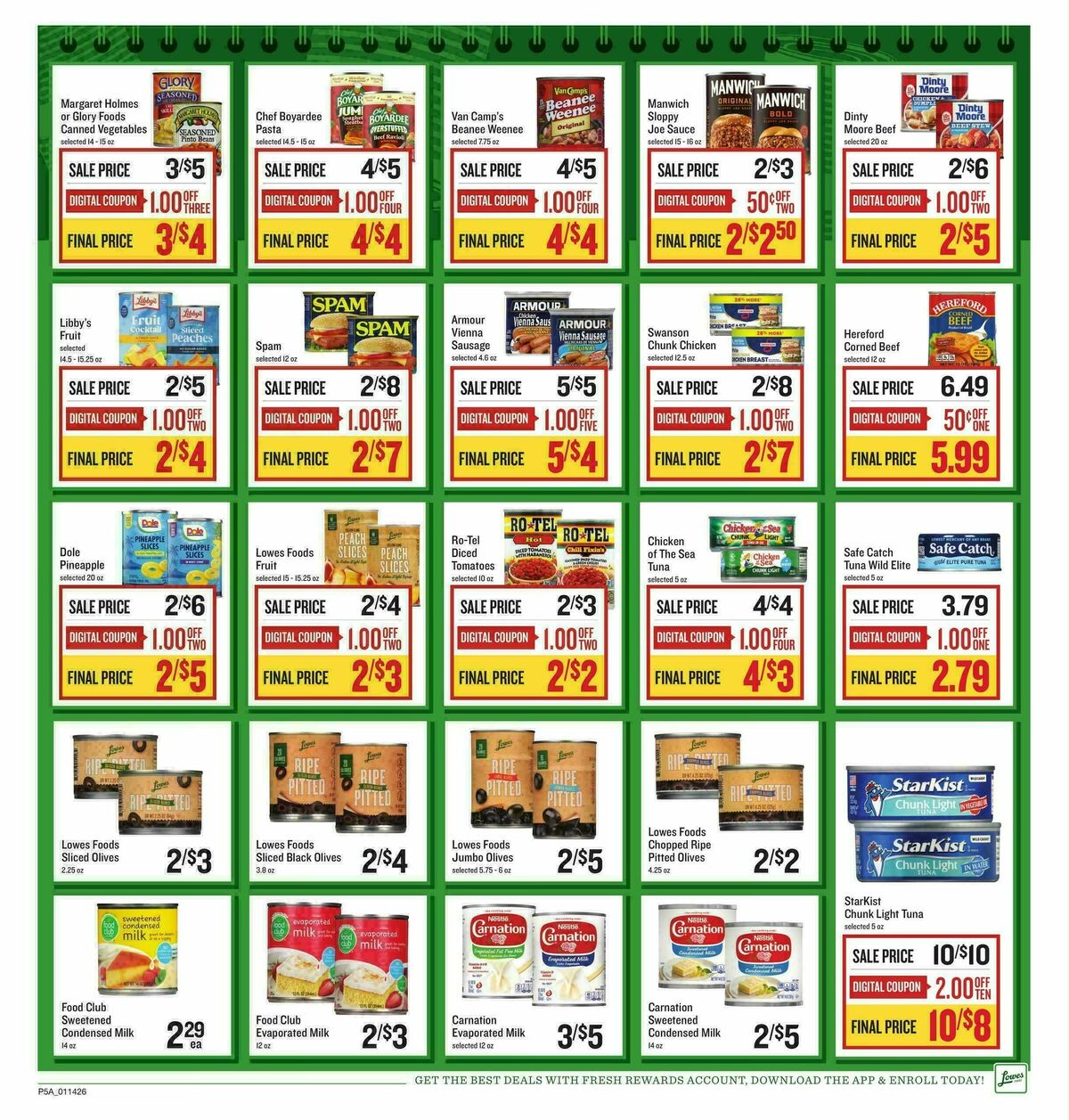 Lowes Foods Weekly Ad from January 14