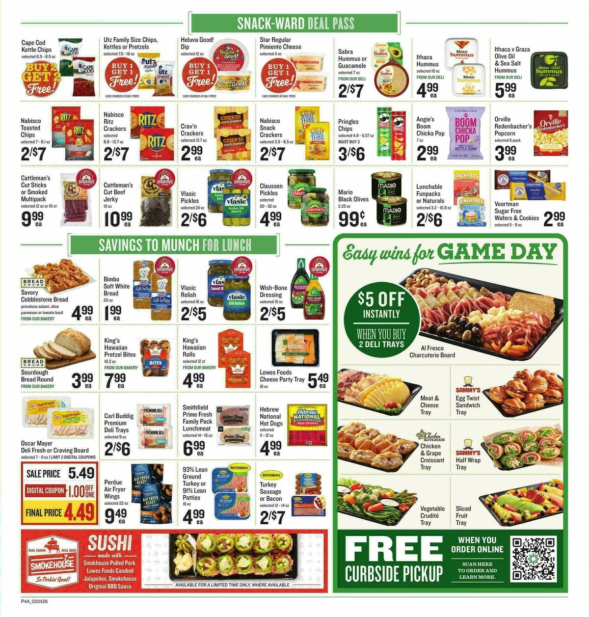Lowes Foods Weekly Ad from February 4