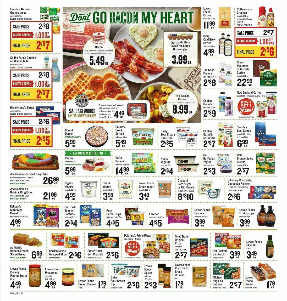 Lowes Foods Weekly Ad from February 11