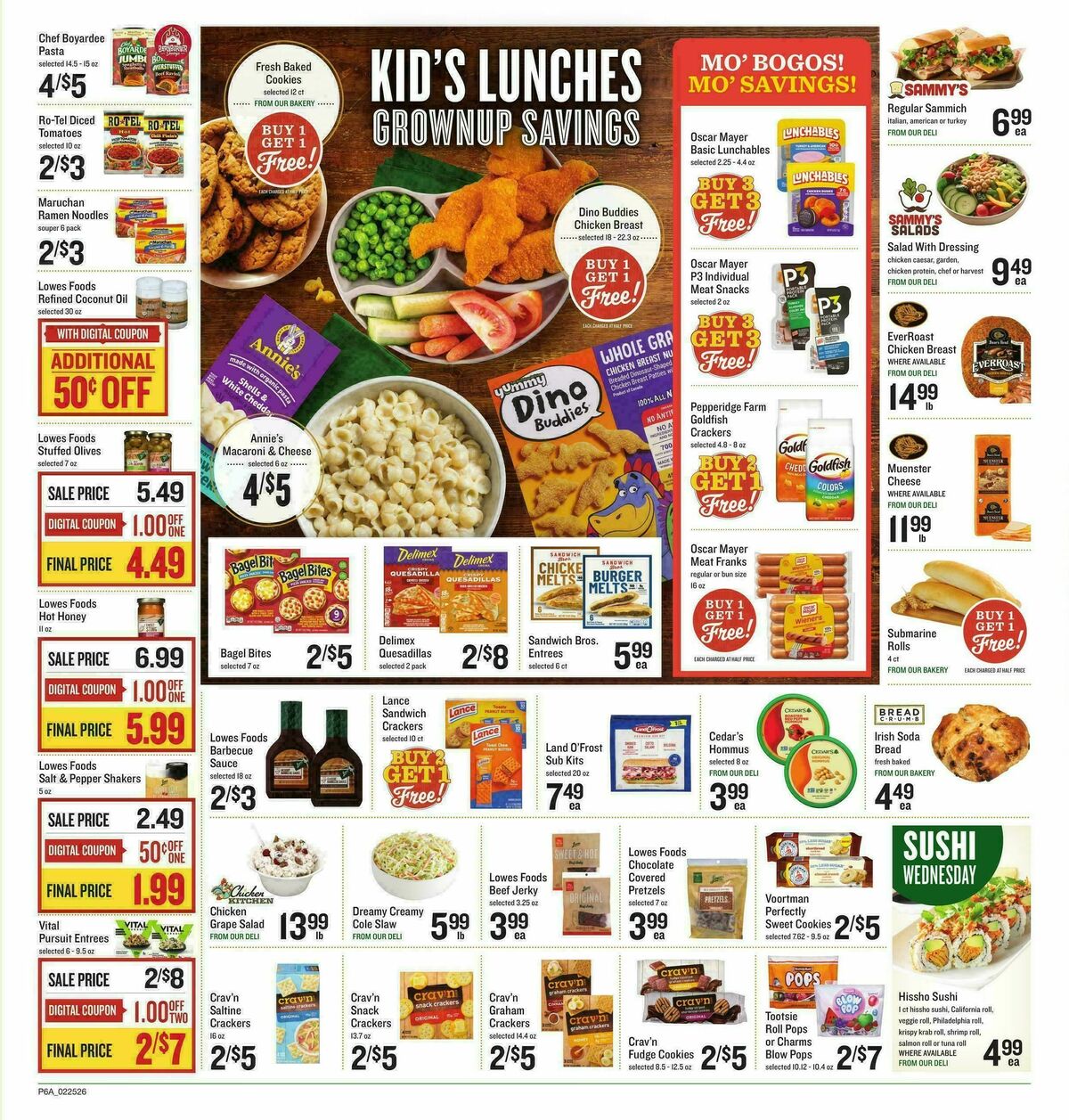 Lowes Foods Weekly Ad from February 25
