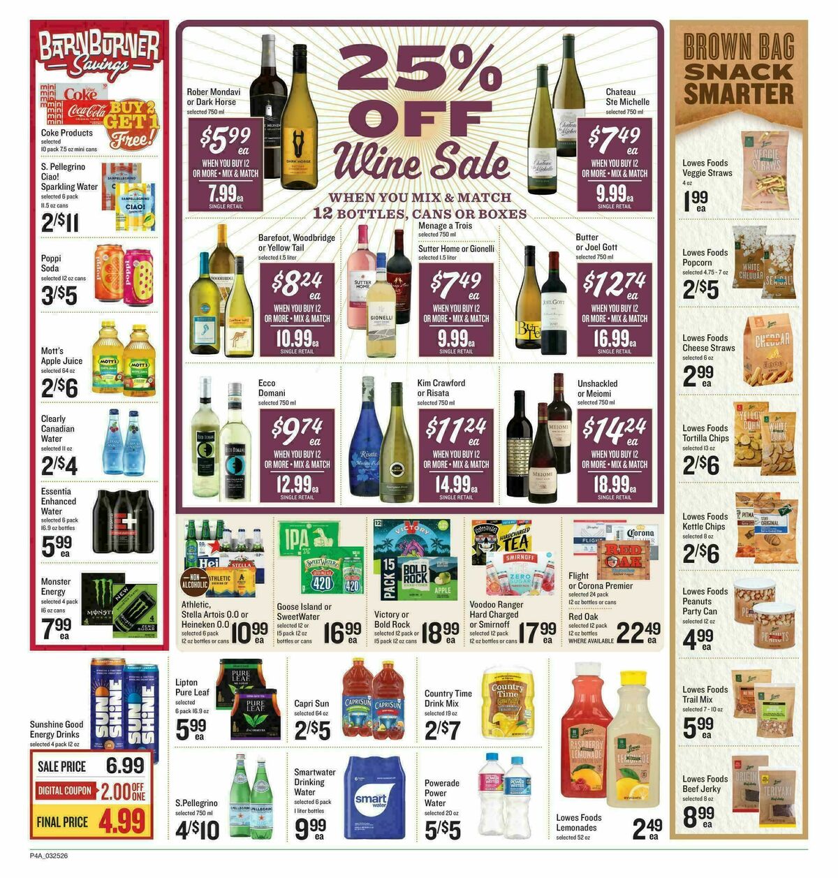 Lowes Foods Weekly Ad from March 25