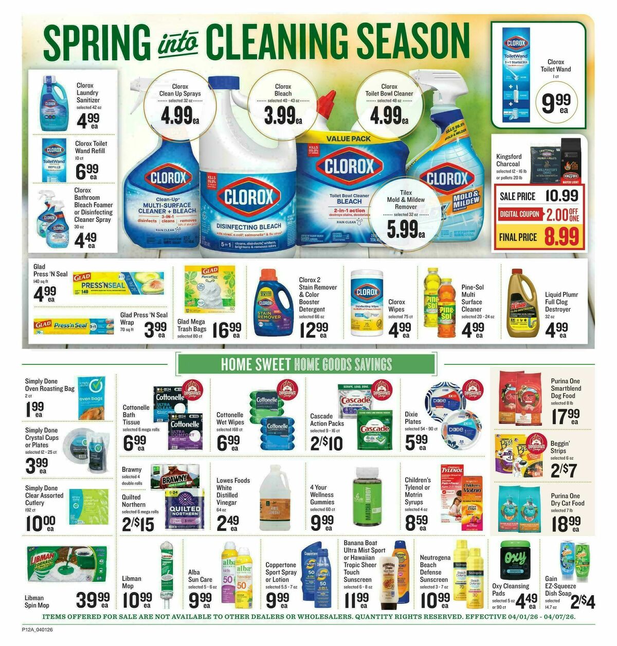 Lowes Foods Weekly Ad from April 1