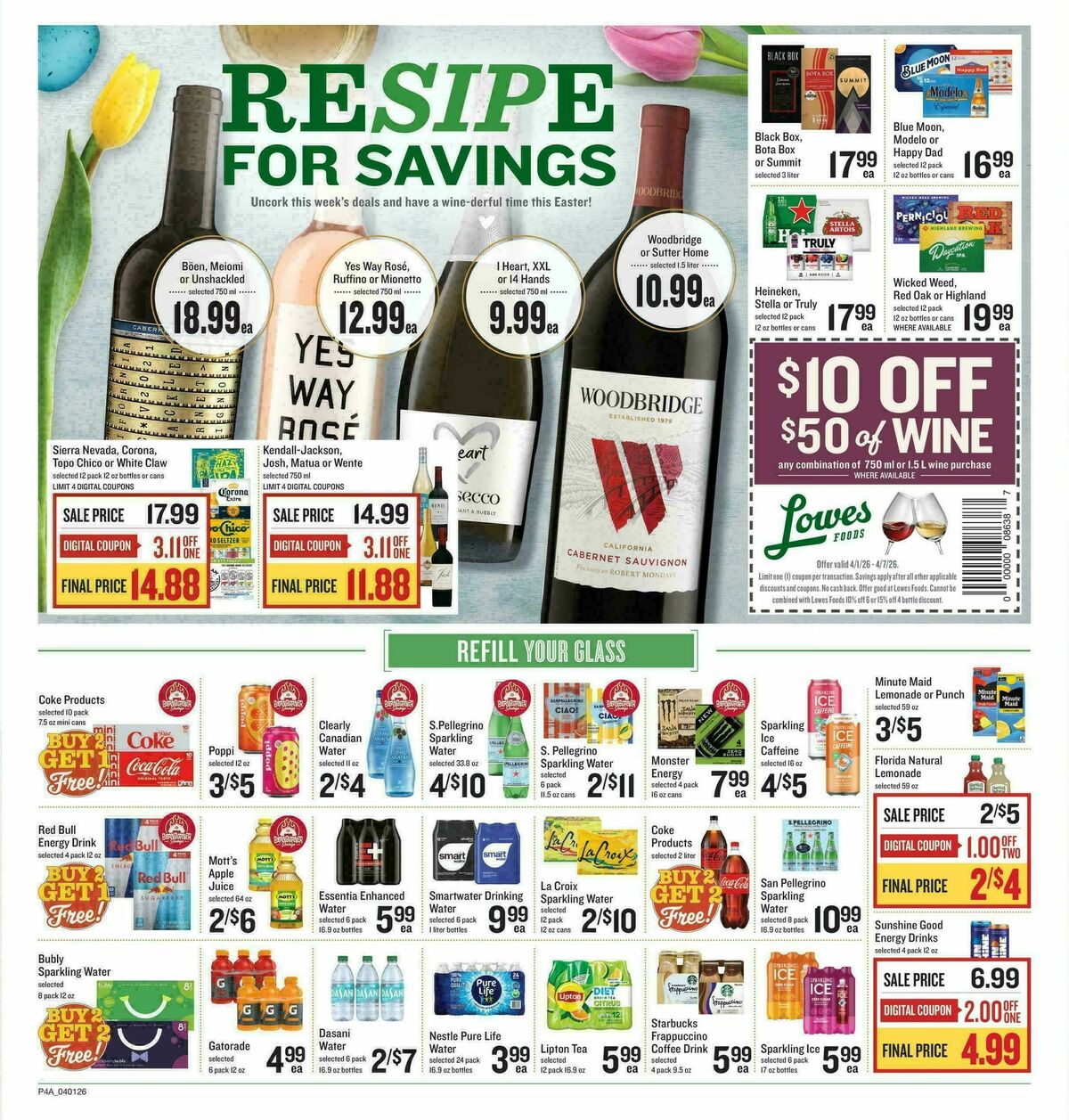 Lowes Foods Weekly Ad from April 1