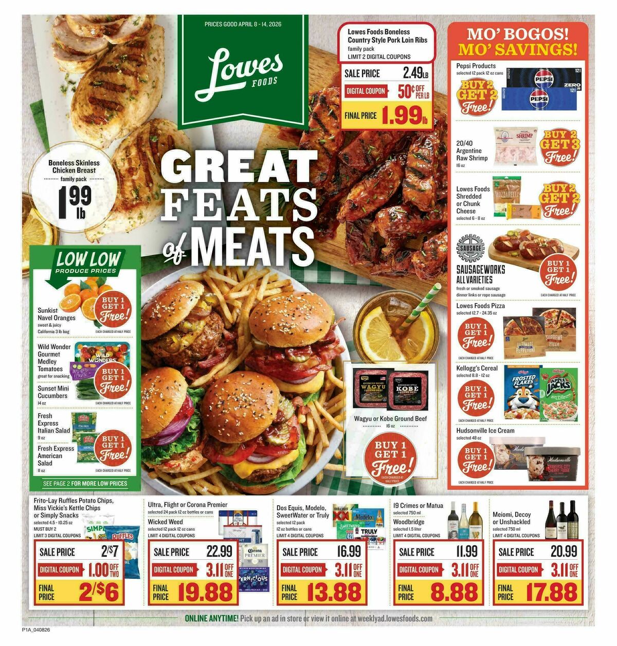 Lowes Foods Weekly Ad from April 8