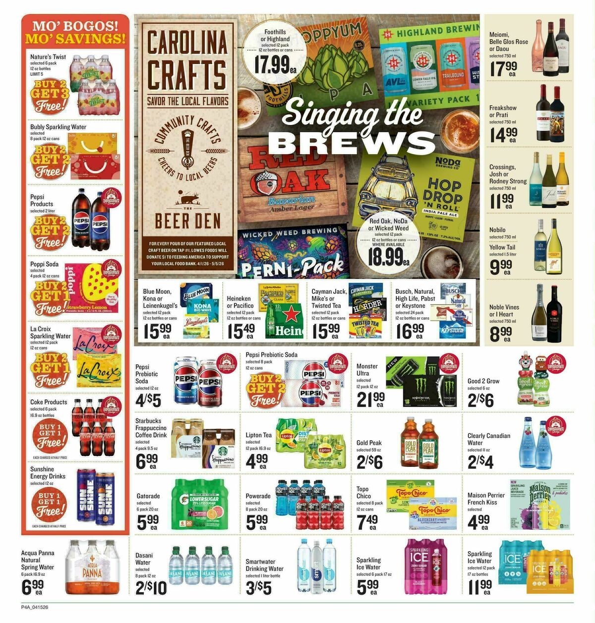 Lowes Foods Weekly Ad from April 15