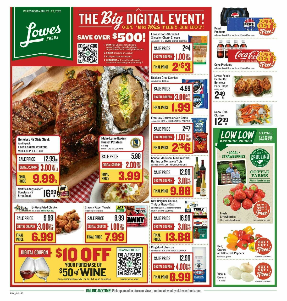 Lowes Foods Weekly Ad from April 22