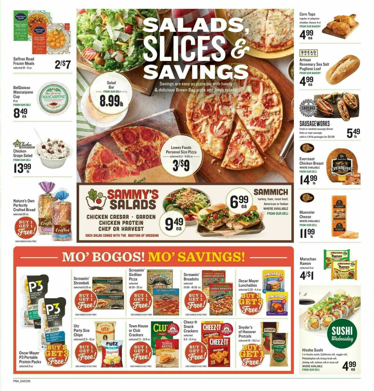 Lowes Foods Weekly Ad from April 22