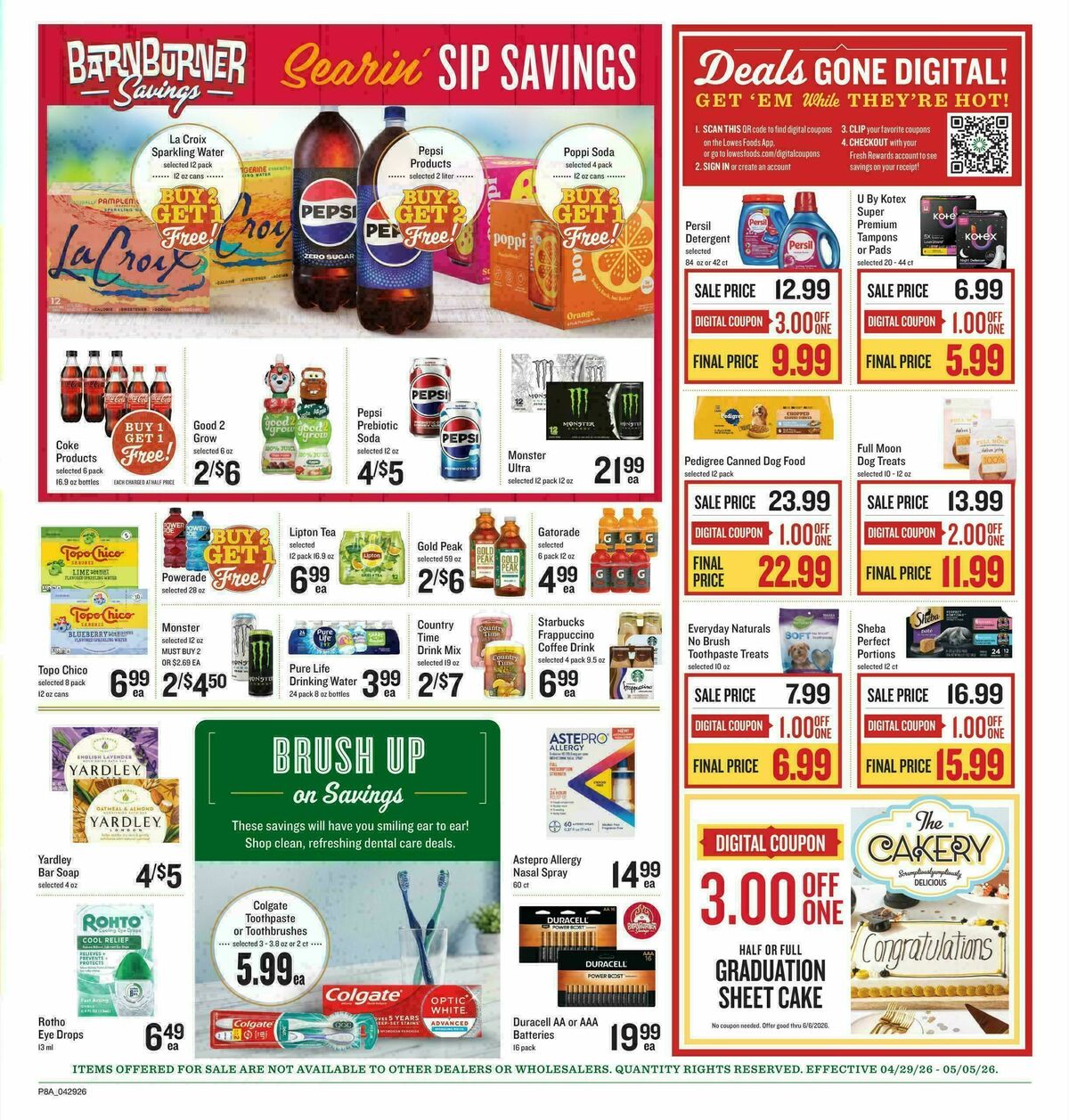 Lowes Foods Weekly Ad from April 29