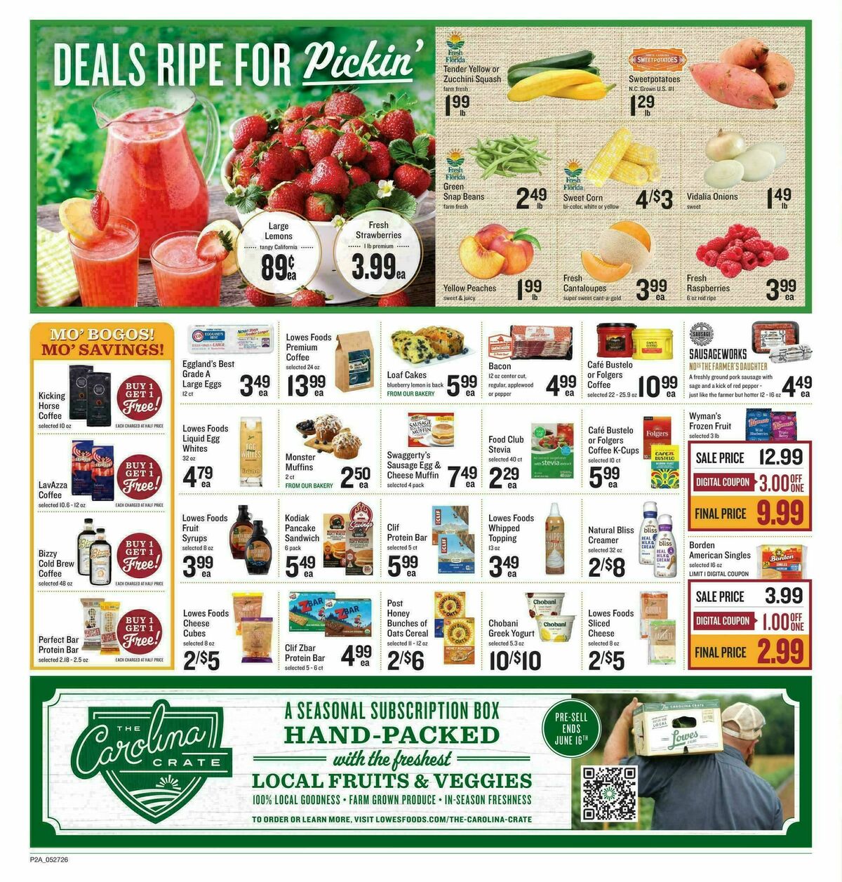 Lowes Foods Weekly Ad from May 27