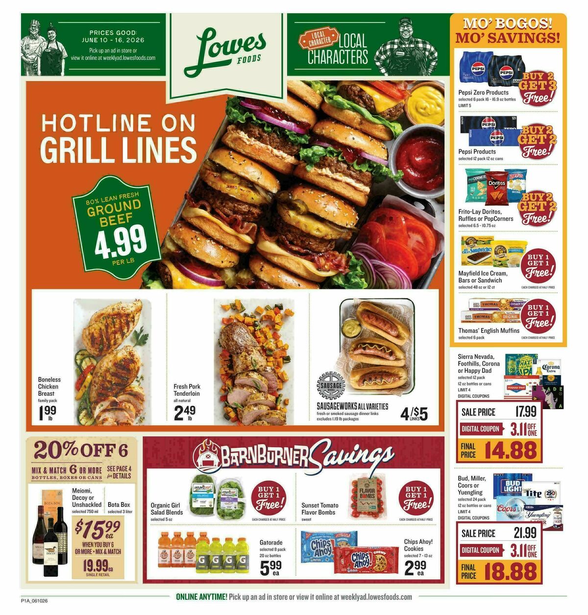 Lowes Foods Weekly Ad from June 10