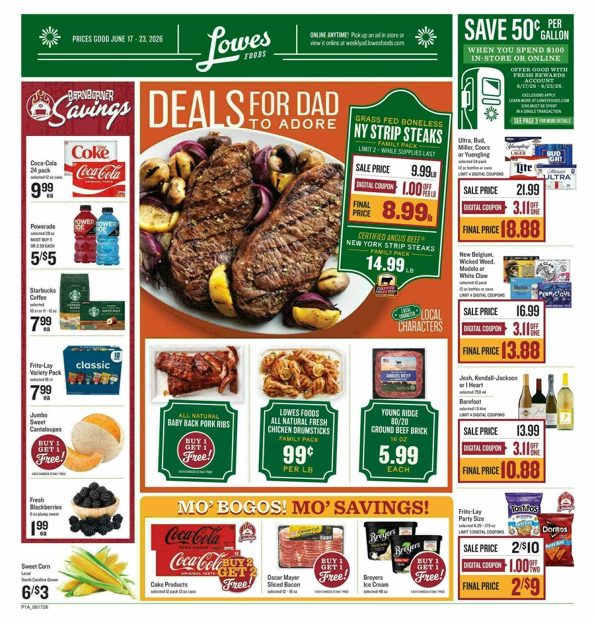 Lowes Foods Weekly Ad from June 17