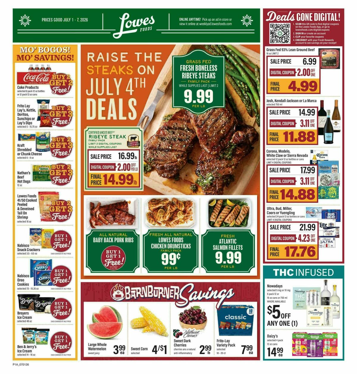 Lowes Foods Weekly Ad from July 1