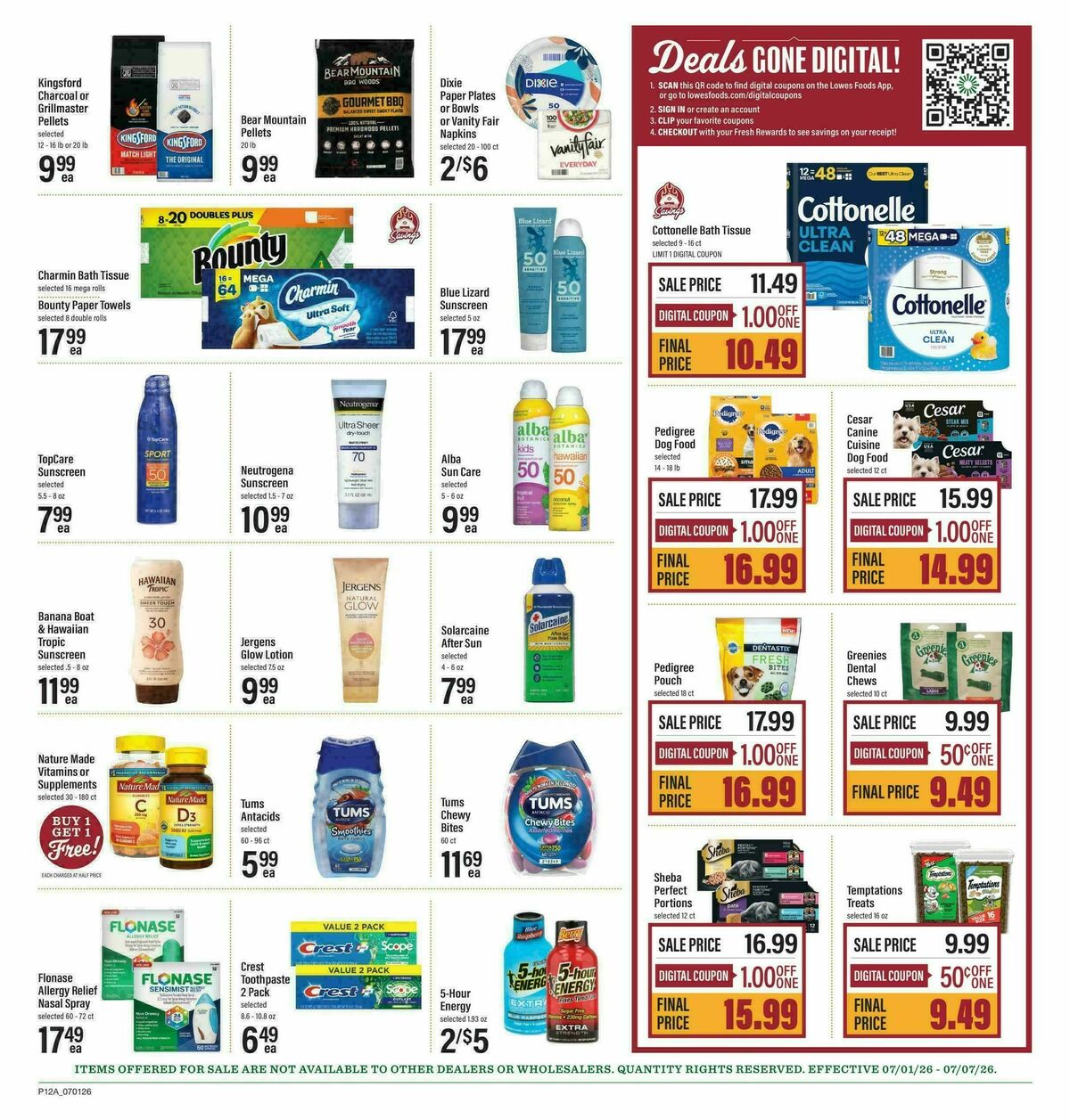 Lowes Foods Weekly Ad from July 1
