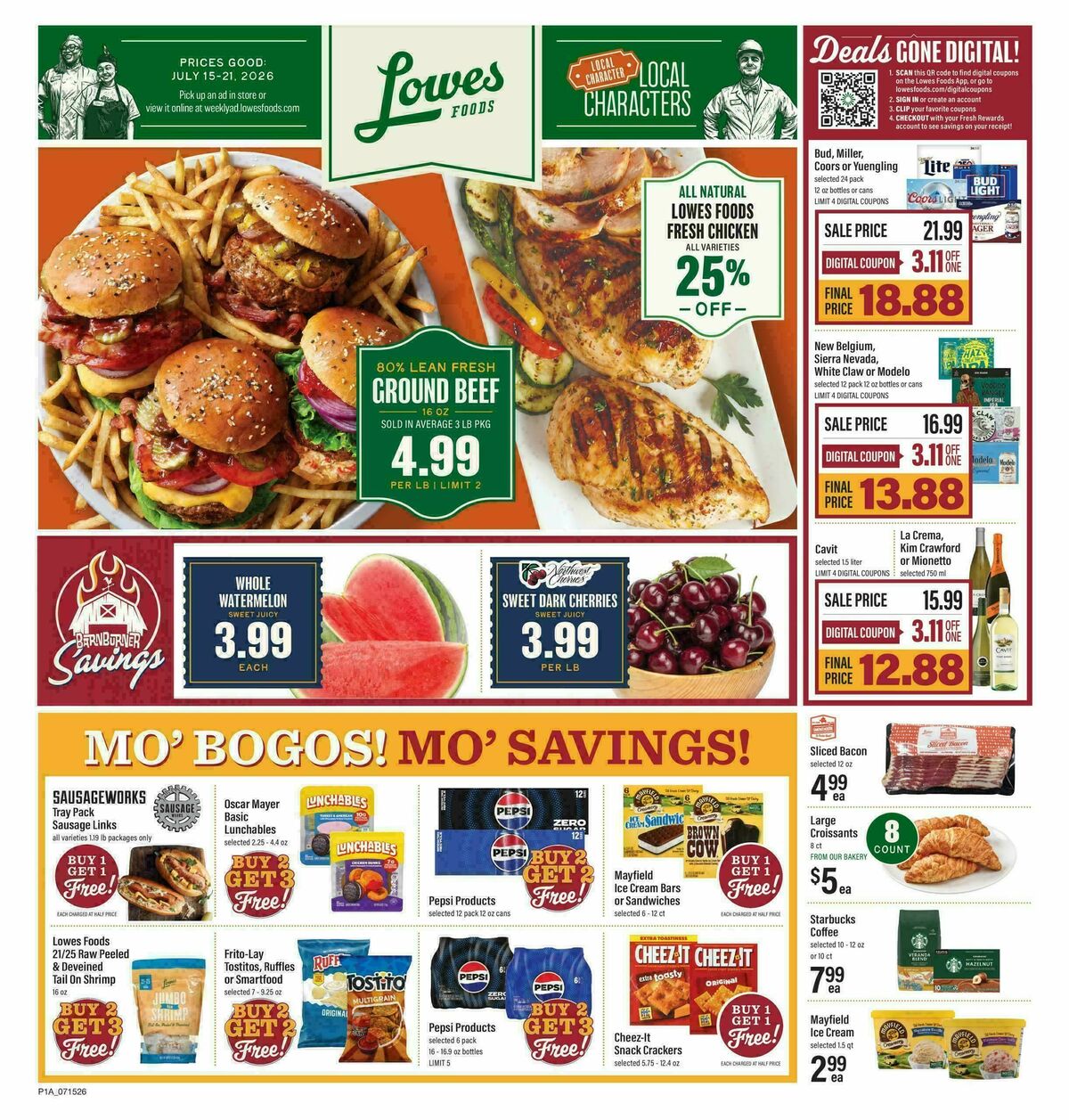 Lowes Foods Weekly Ad from July 15