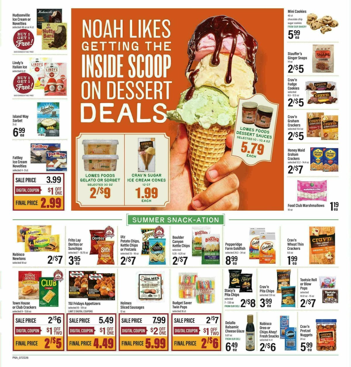 Lowes Foods Weekly Ad from July 22