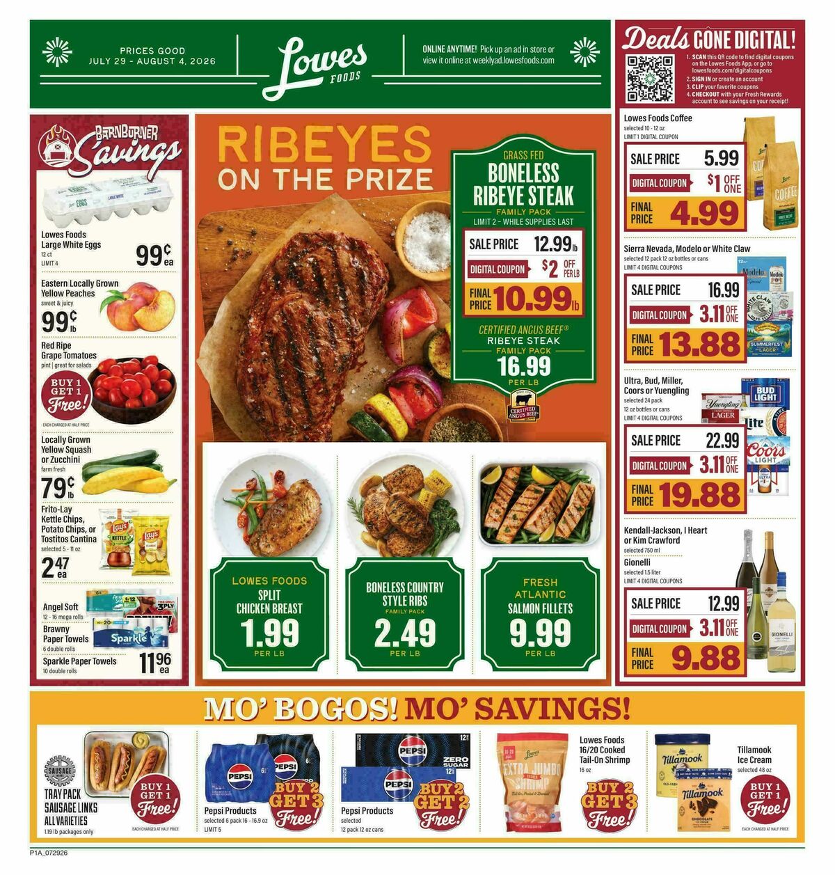 Lowes Foods Weekly Ad from July 29