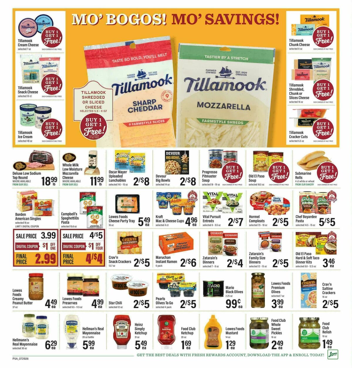 Lowes Foods Weekly Ad from July 29