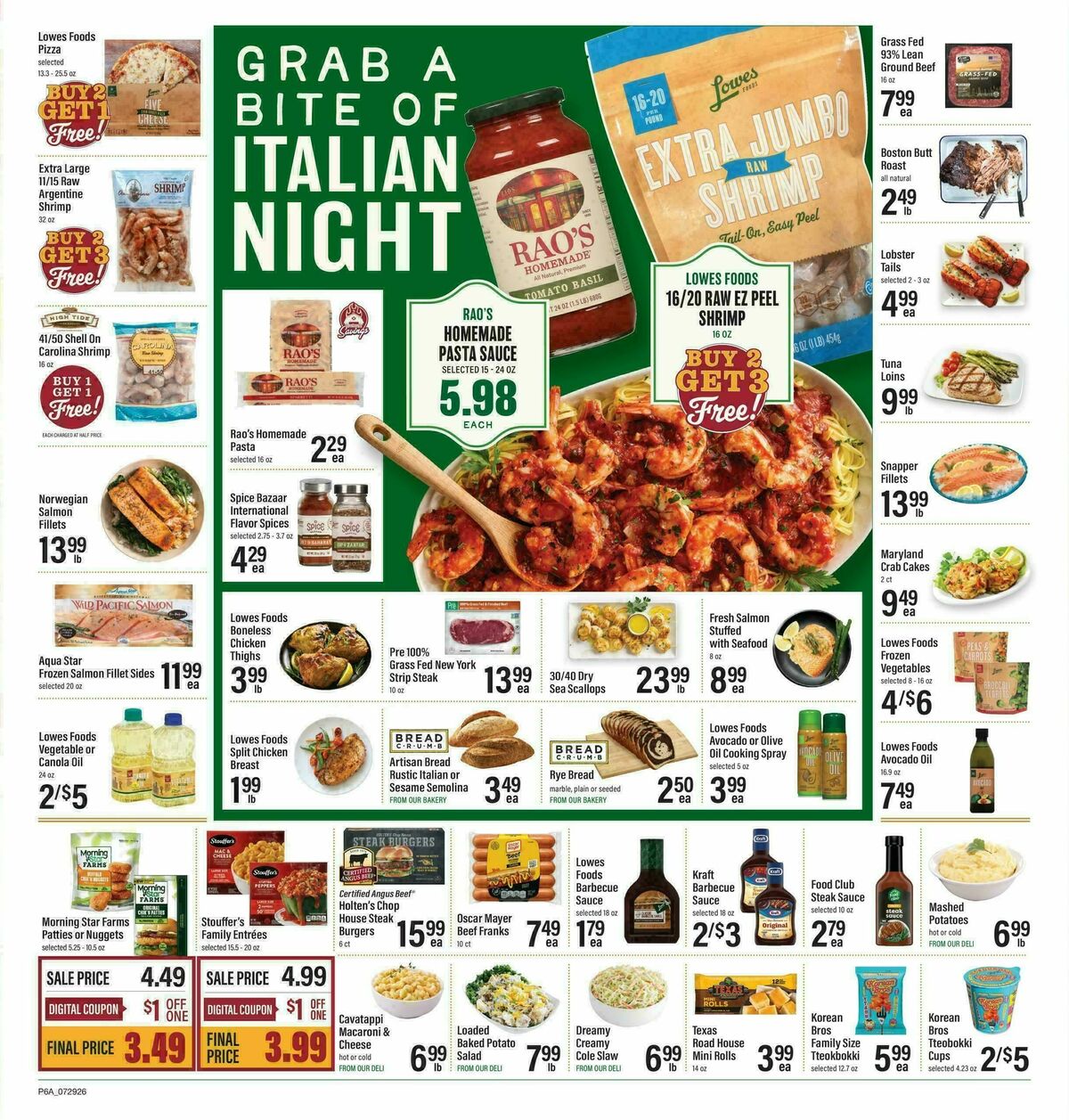 Lowes Foods Weekly Ad from July 29