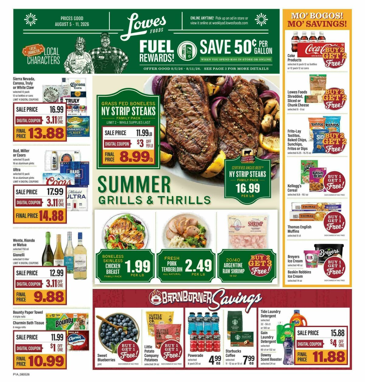 Lowes Foods Weekly Ad from August 5