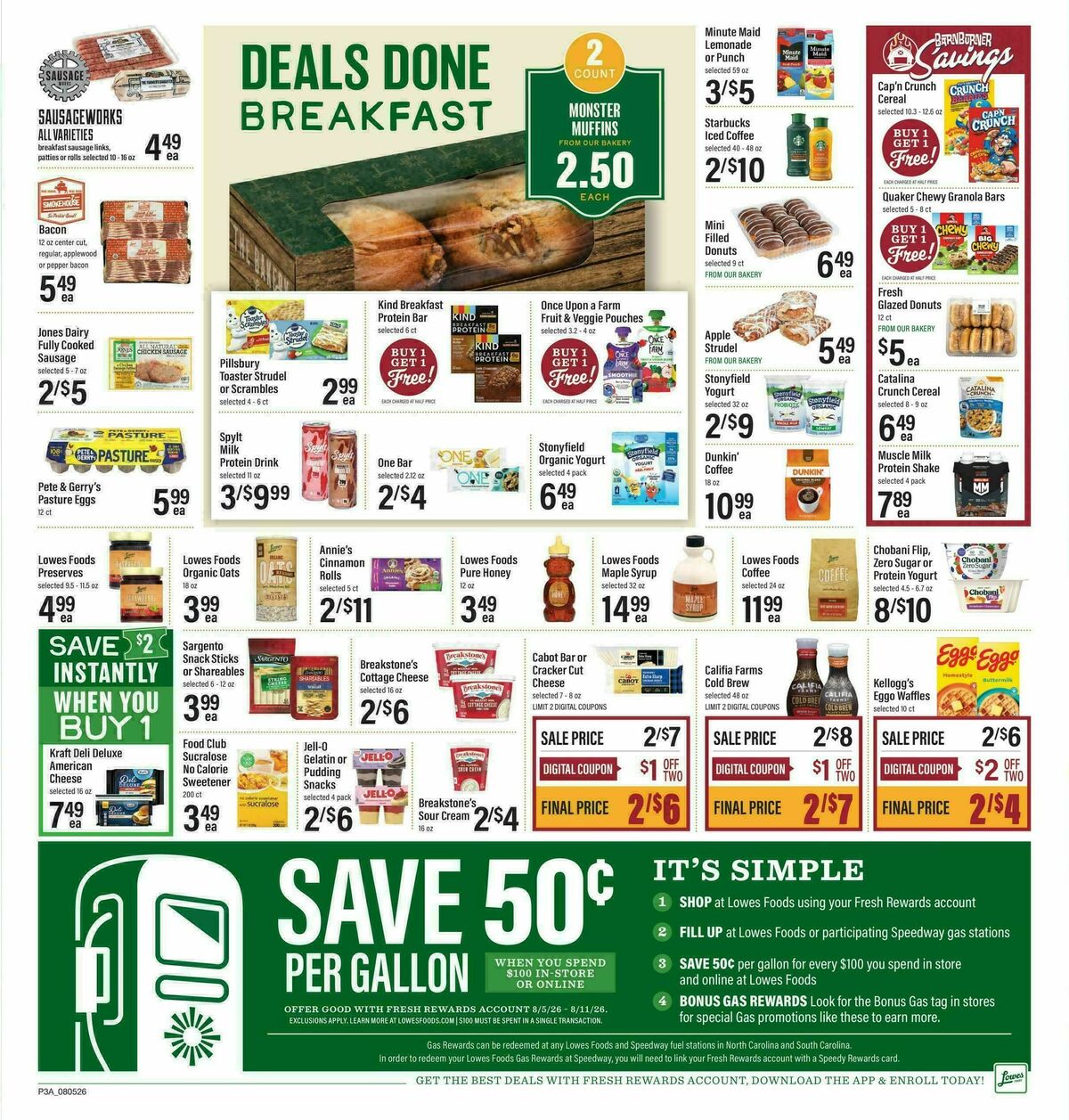 Lowes Foods Weekly Ad from August 5