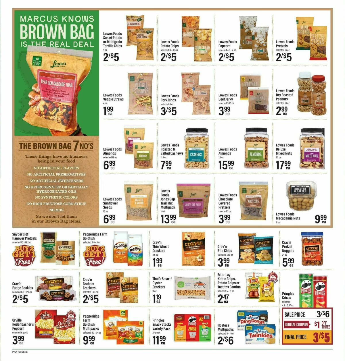 Lowes Foods Weekly Ad from August 5