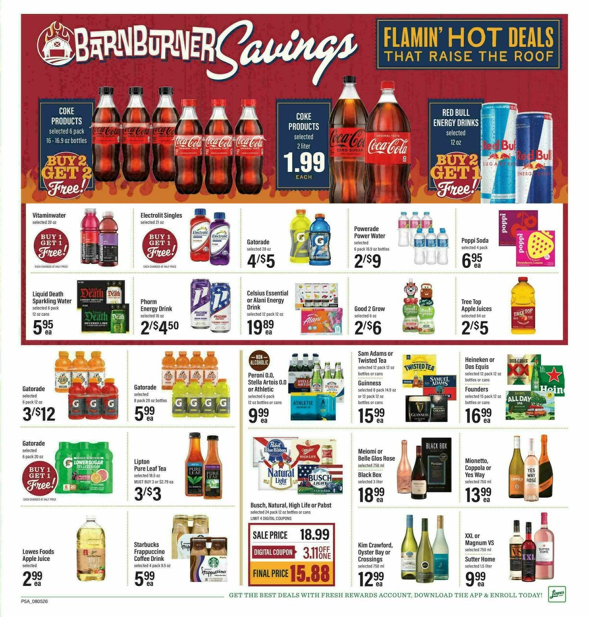 Lowes Foods Weekly Ad from August 5