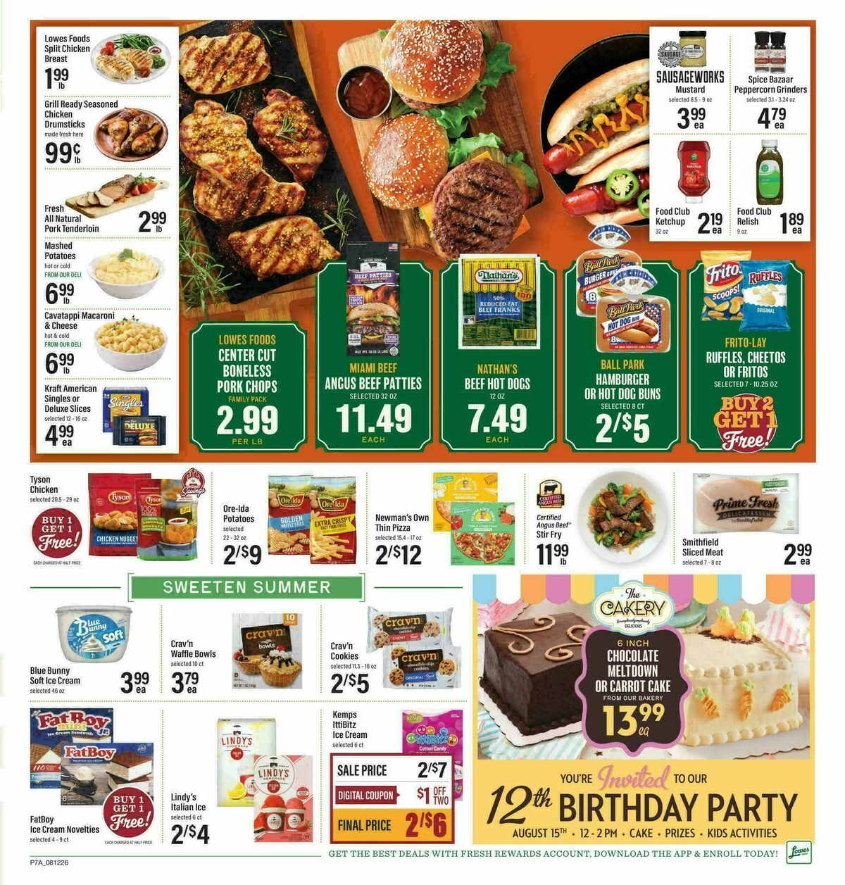 Lowes Foods Weekly Ad from August 12
