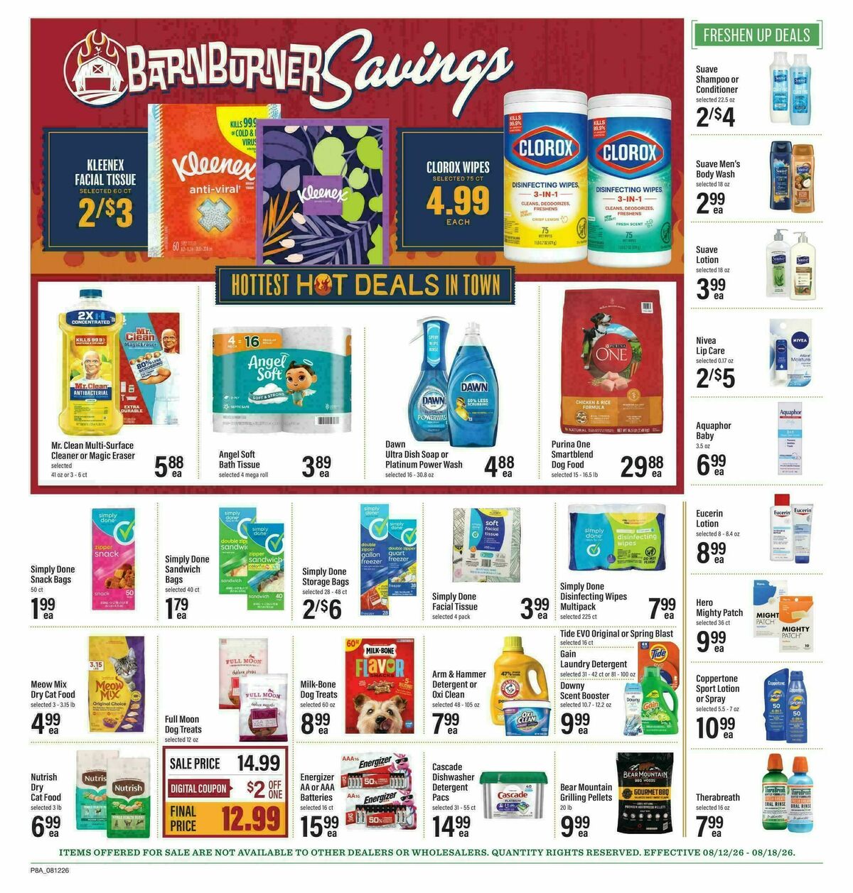 Lowes Foods Weekly Ad from August 12