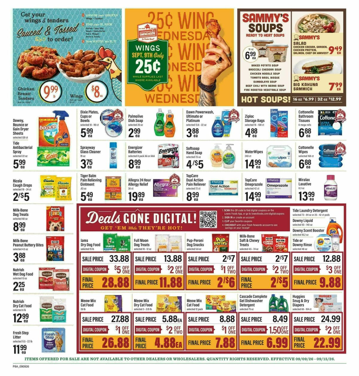 Lowes Foods Weekly Ad from September 9