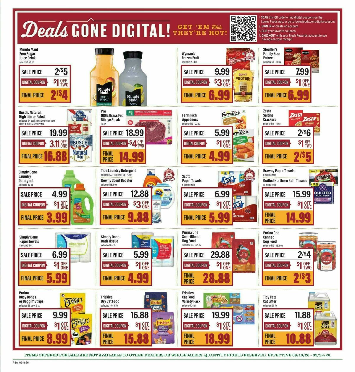 Lowes Foods Weekly Ad from September 16