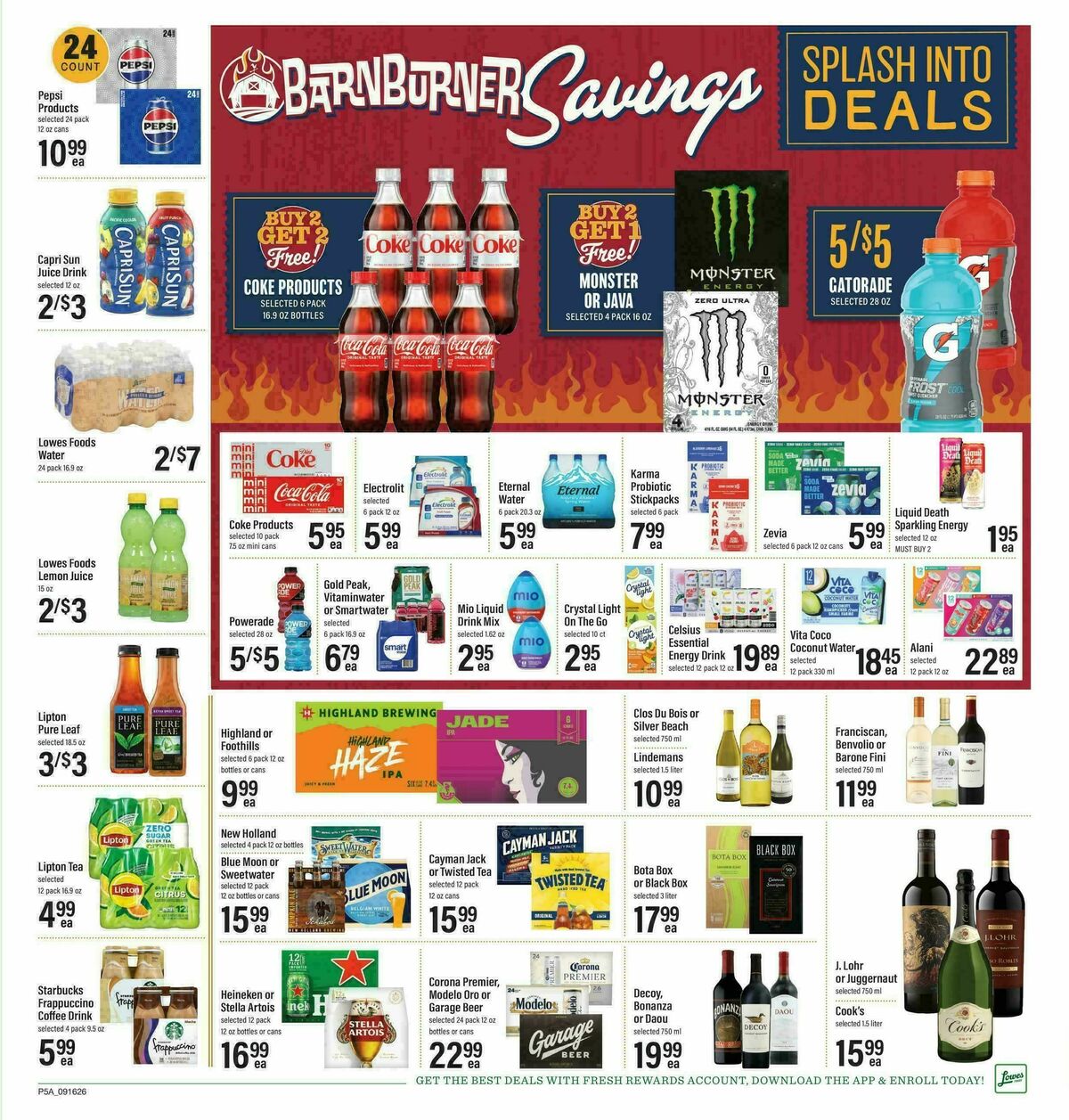 Lowes Foods Weekly Ad from September 16