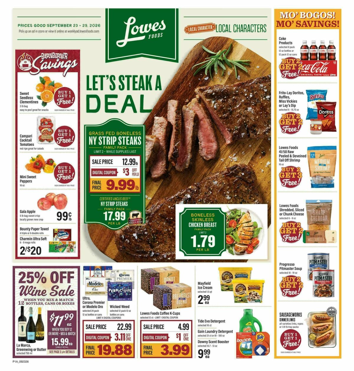 Lowes Foods Weekly Ad from September 23