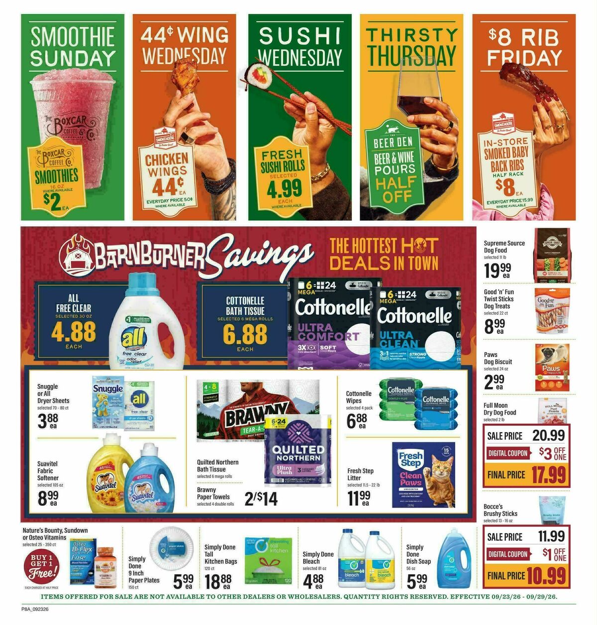 Lowes Foods Weekly Ad from September 23