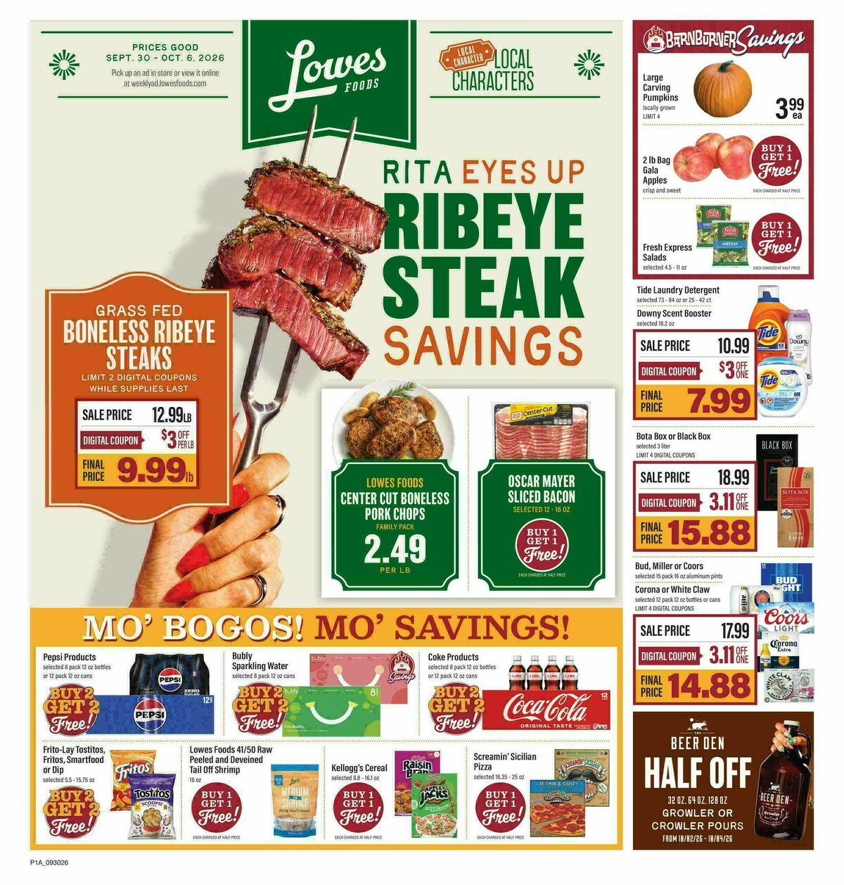 Lowes Foods Weekly Ad from September 30