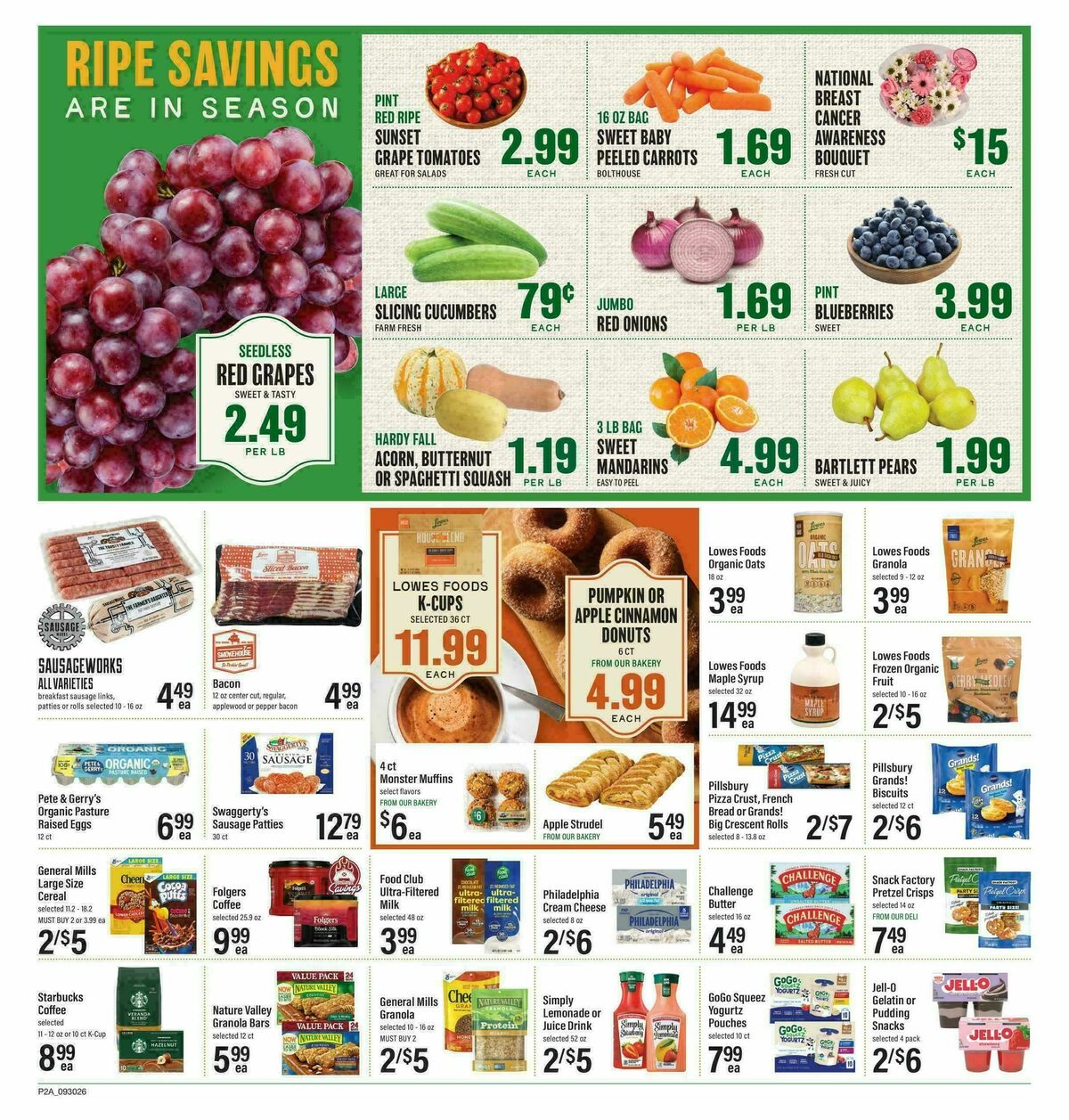 Lowes Foods Weekly Ad from September 30