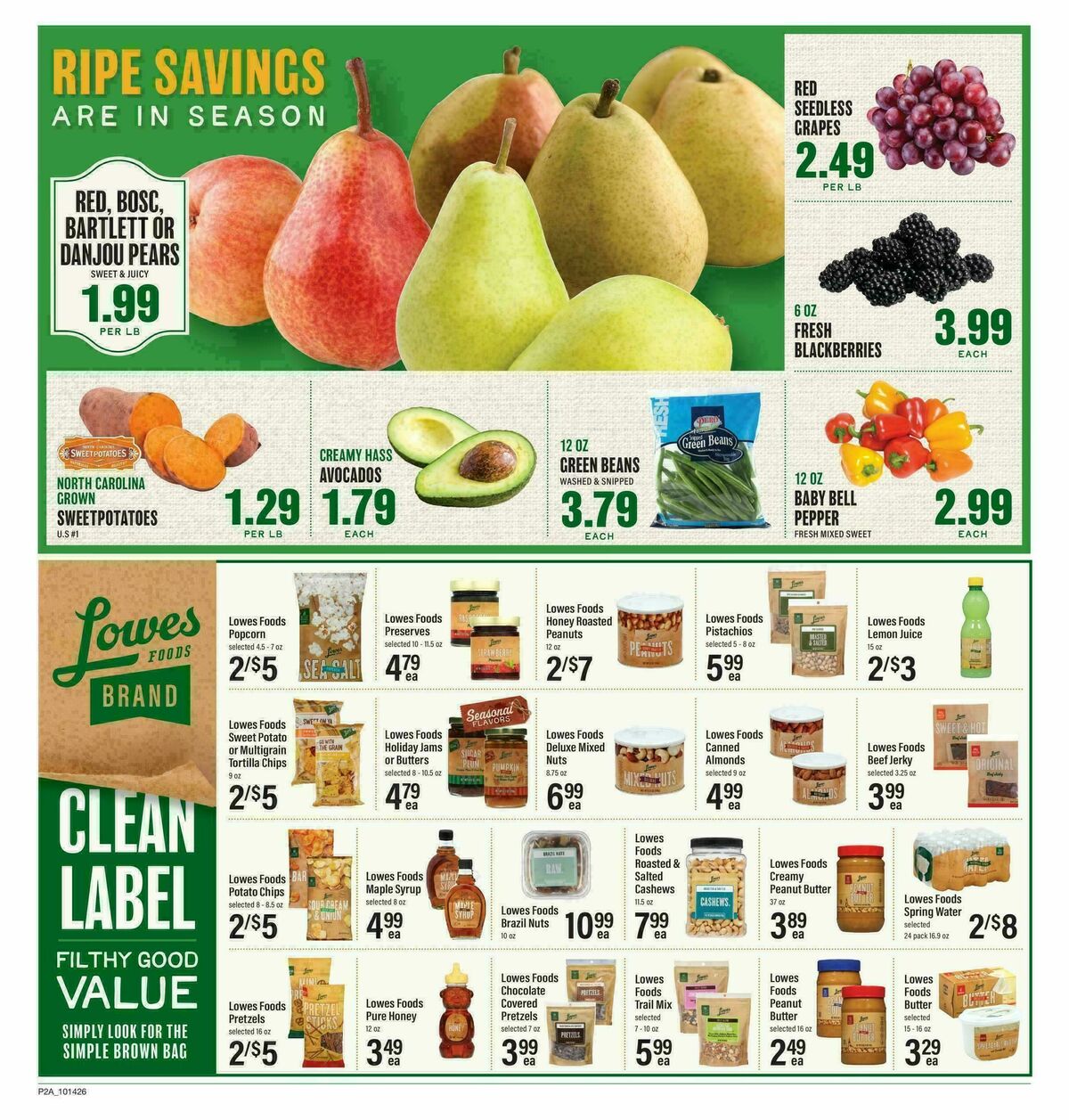 Lowes Foods Weekly Ad from October 14