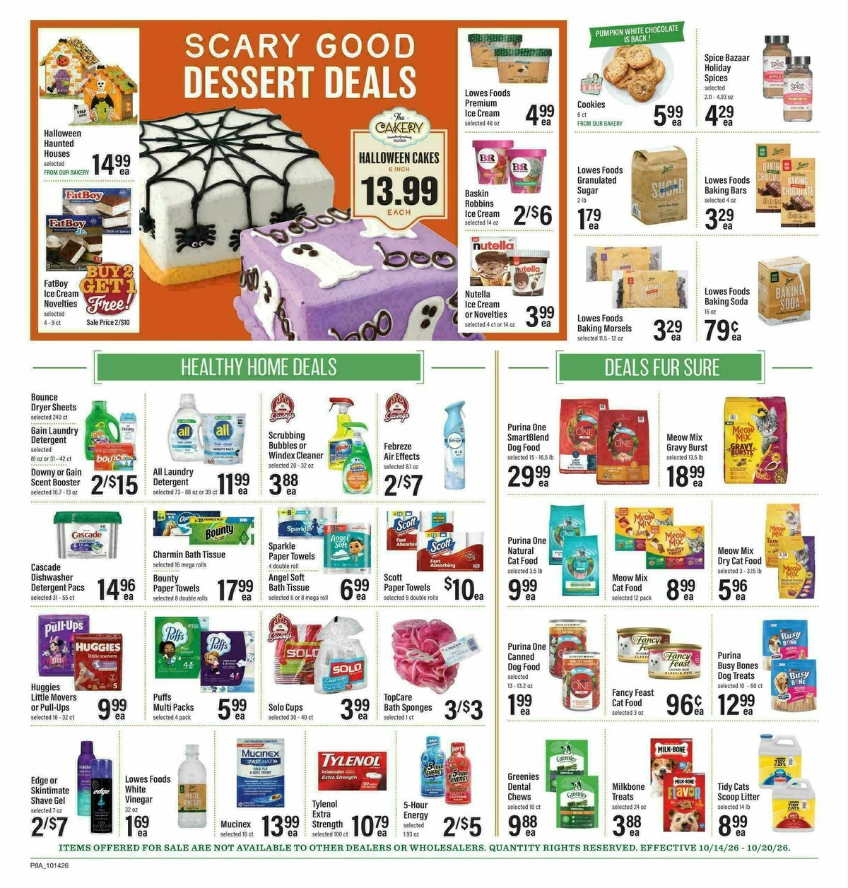 Lowes Foods Weekly Ad from October 14