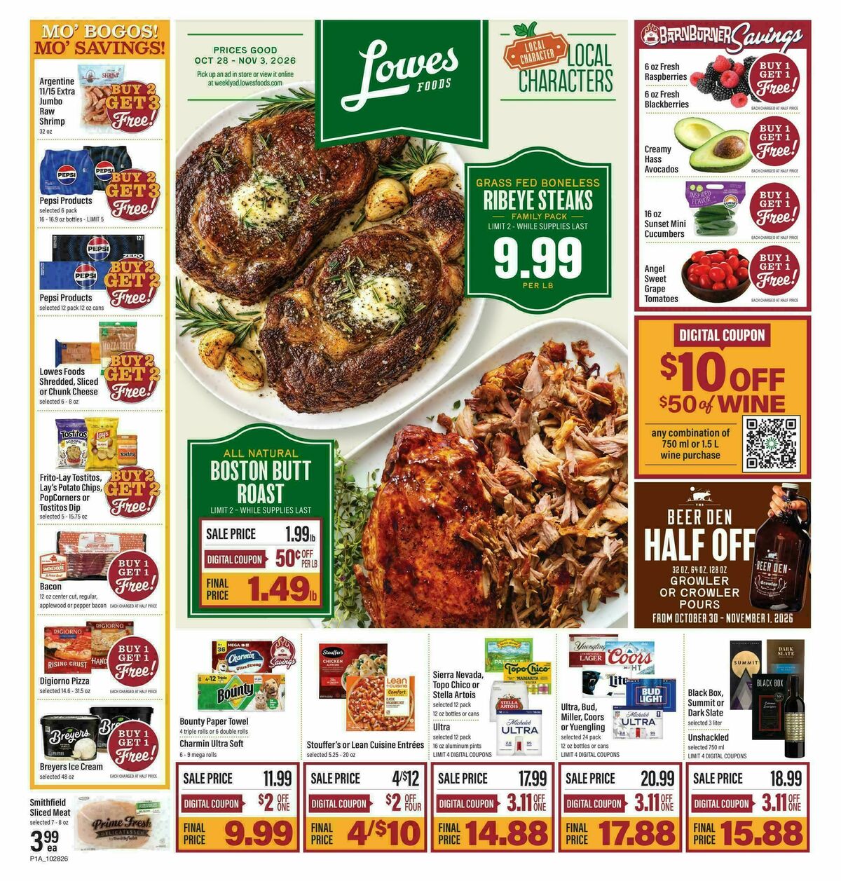Lowes Foods Weekly Ad from October 28